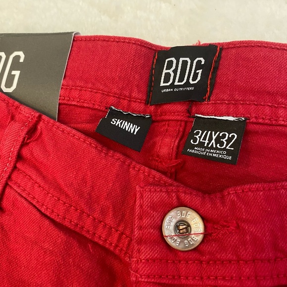 Urban Outfitters BDG Red Skinny Jeans - Picture 2 of 4